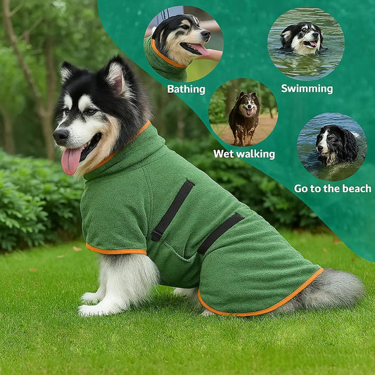 🐶LAST DAY SALE 49% OFF💦 Super Absorbent Quick-drying Pet Dog Bathrobe🐾