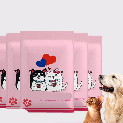 Waterless Pet Grooming Gloves for Cats & Dogs