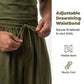 Men's Loose Fit Harem Pants with Drawstring Waist