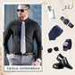 Men's Silky Wrinkle Resistant Solid Color Stretch Shirt