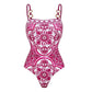 One-Piece Swimsuit with Matching Skirt Set
