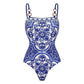 One-Piece Swimsuit with Matching Skirt Set